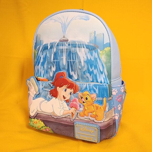 Loungefly Disney Oliver and Company Oliver and Jenny Ice Cream Mini Backpack NEW - Picture 8 of 12